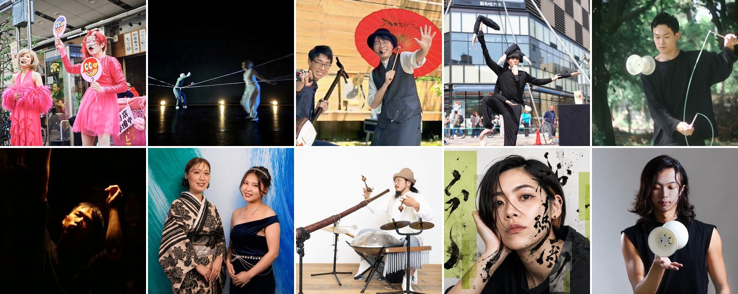 解放区 参加アーティスト10組の写真